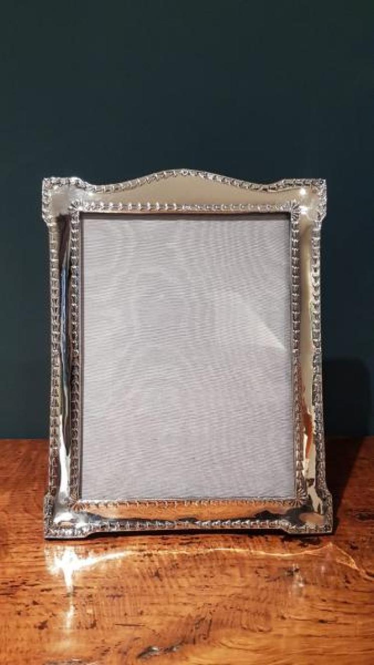 Large Antique Silver Chester Photo Frame - Image 1