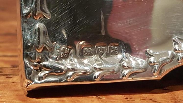 Large Antique Silver Chester Photo Frame - Image 6