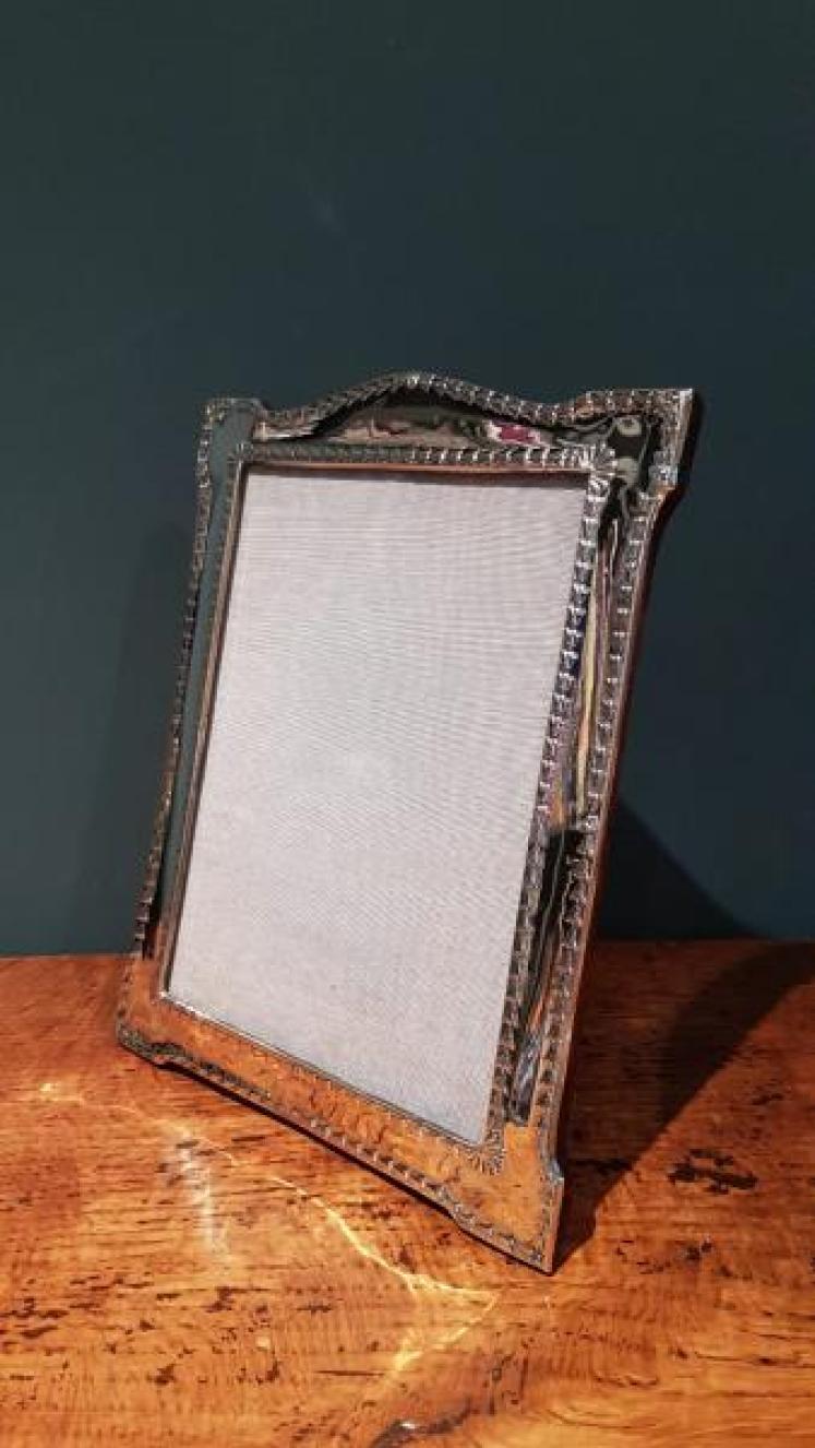 Large Antique Silver Chester Photo Frame - Image 7