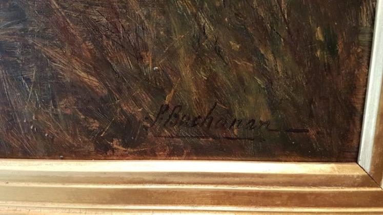 Large Victorian Oil on Canvas By Peter Buchanan - Image 7