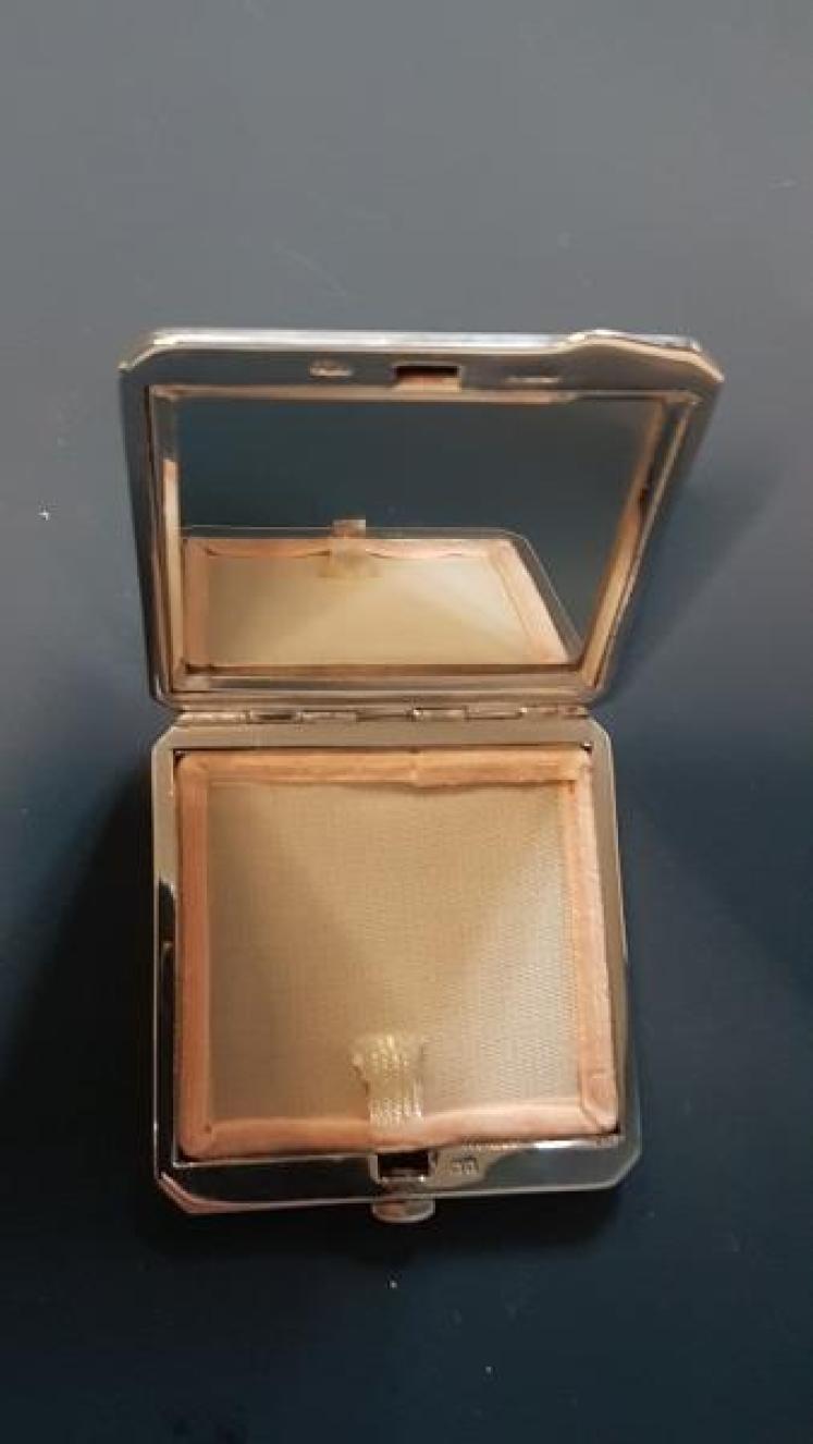 Antique Silver and Enamel Compact - Image 2