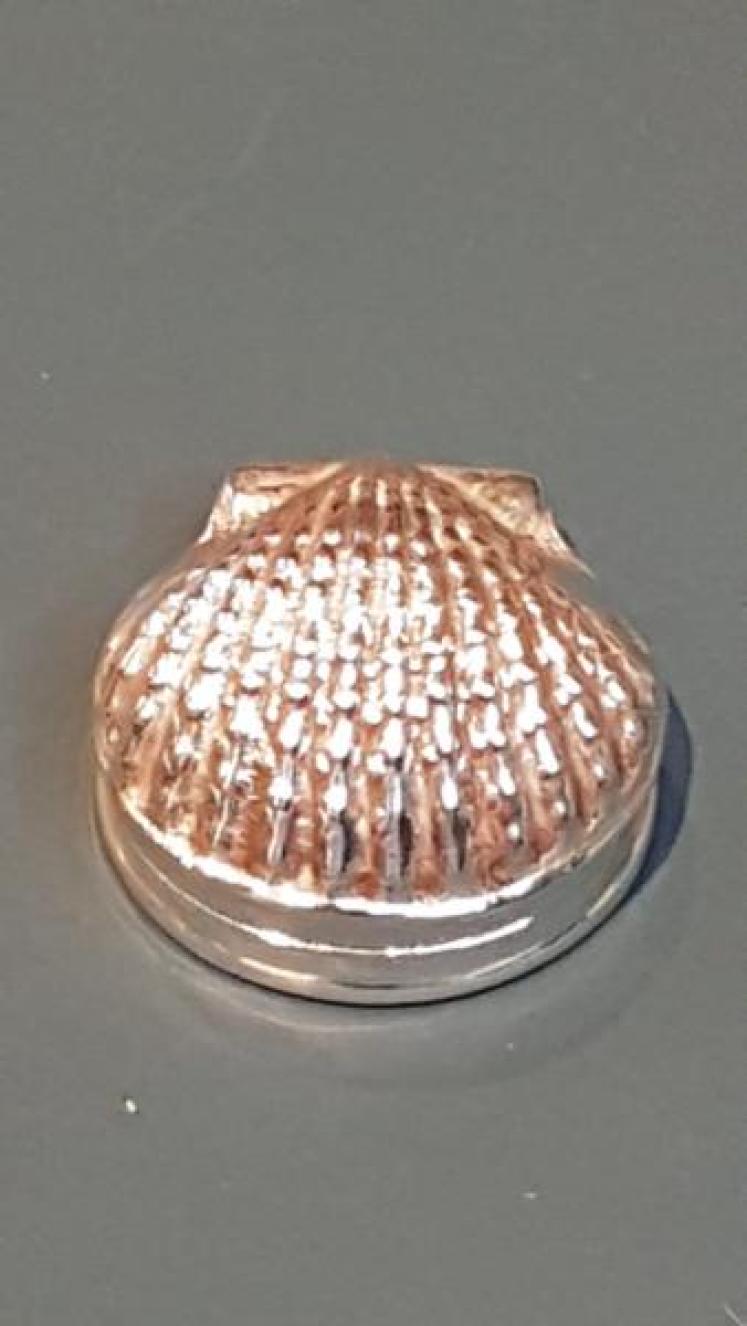 Antique Silver Clam Shell Snuff Box  - Image 1