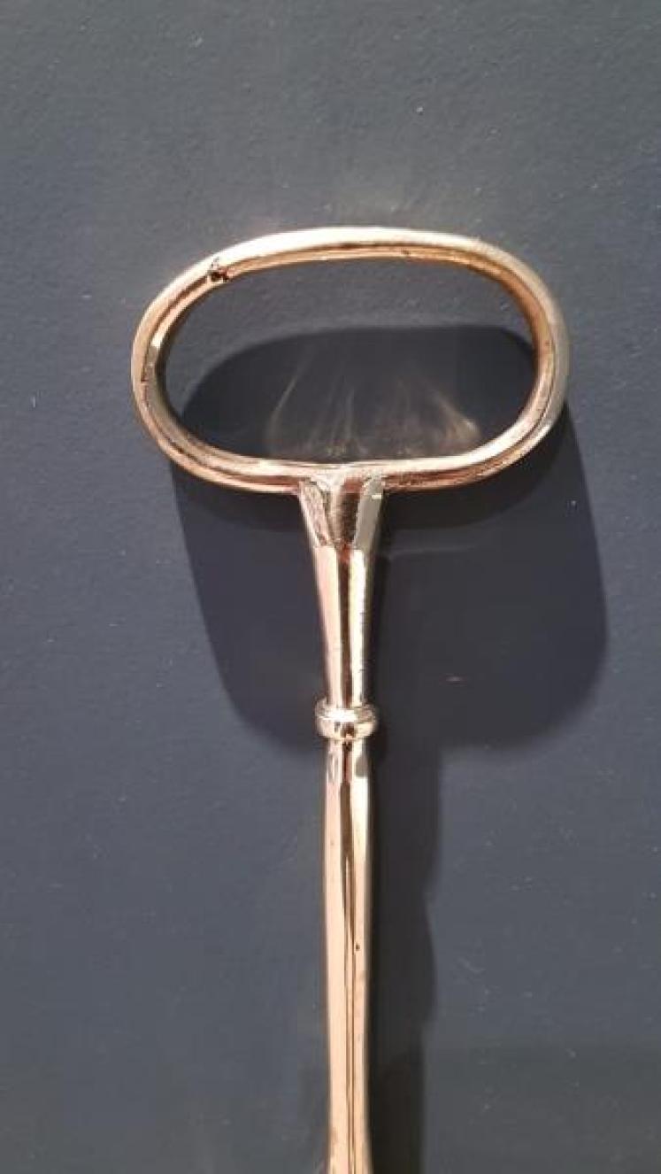 Victorian Cast Brass Weighted Country House Door Stop - Image 3