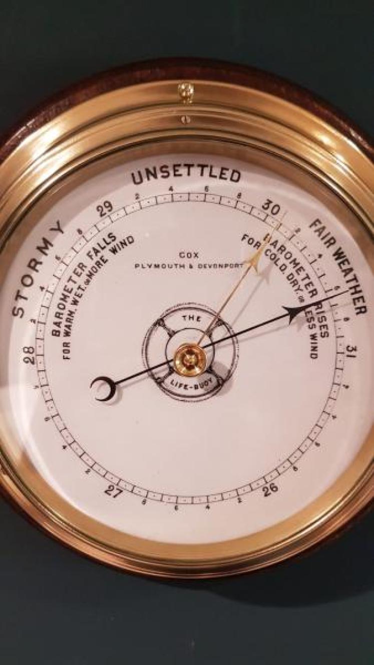 Victorian Ships Bulk Head Marine Barometer - Image 3