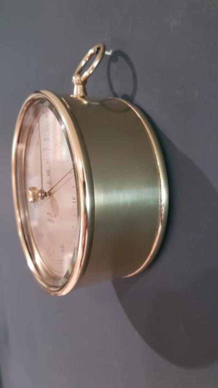Victorian Brass Cased Marine Barometer - Image 2