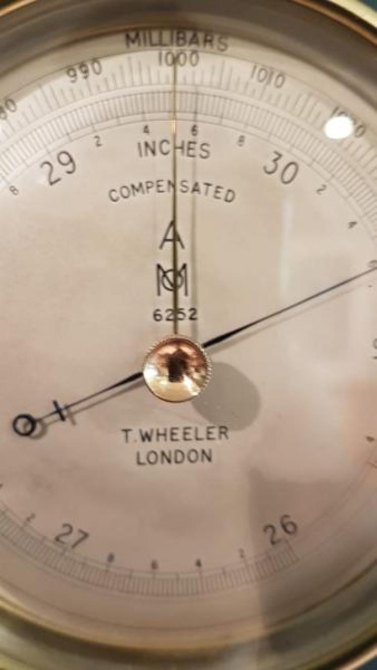 Victorian Brass Cased Marine Barometer - Image 3