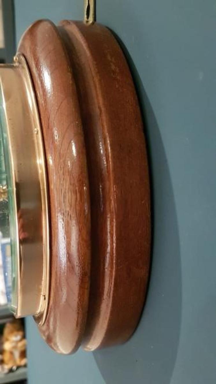 Victorian Oak Skeletonised Aneroid Barometer - Image 3