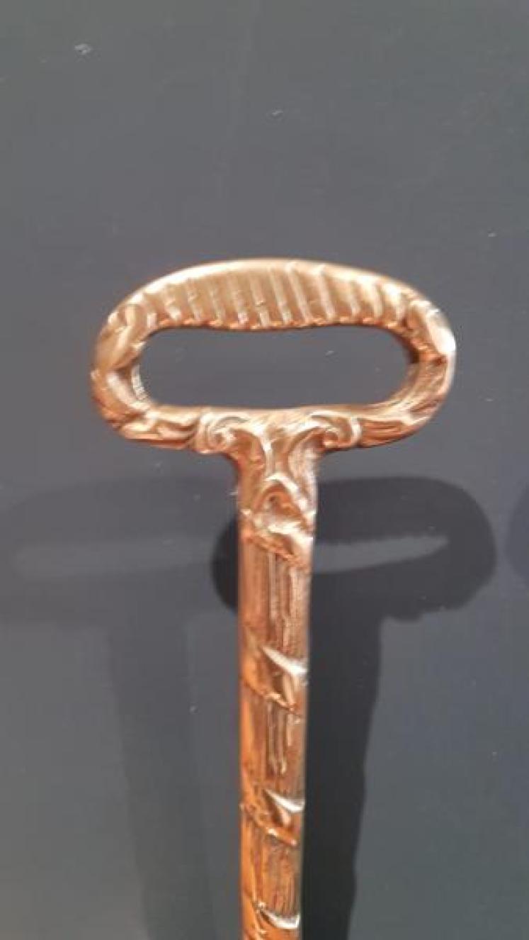 Pair of Victorian Cast Brass Wheatsheaf Door Stops - Image 4