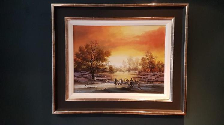 Superb Original Brian Shields Oil on Canvas - Image 1