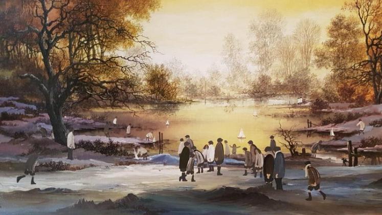 Superb Original Brian Shields Oil on Canvas - Image 4