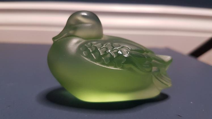 Lalique Green Sitting Duck - Image 5