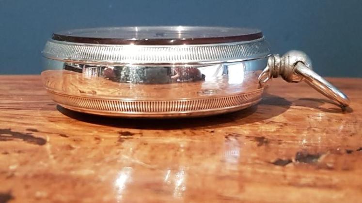 Antique Edwardian Silver Pocket Barometer - Image 4