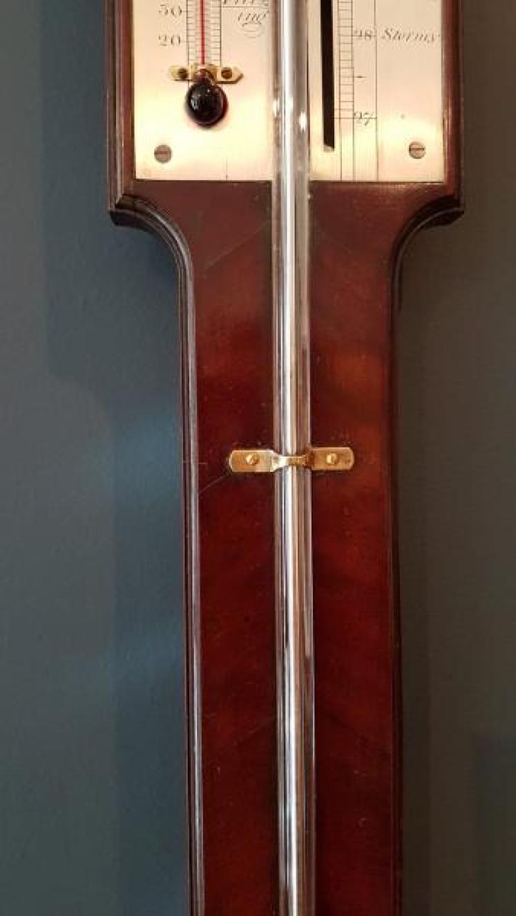 Fine George III Mahogany Stick Barometer - Image 5