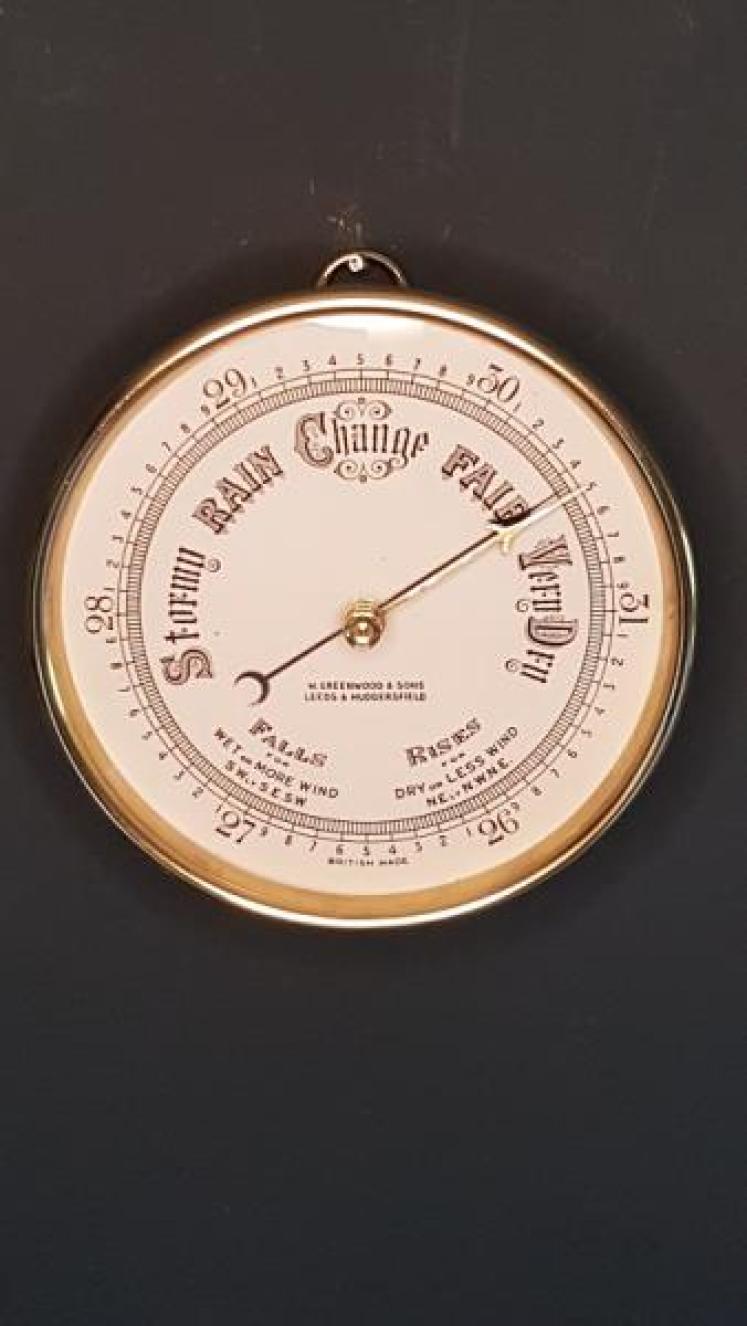 Brass Cased Large Size Marine Barometer - Image 1