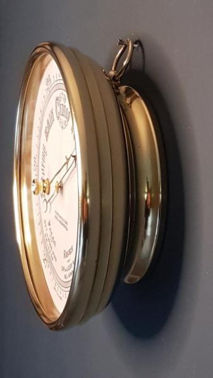 Brass Cased Large Size Marine Barometer - Image 4