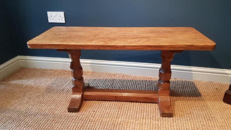 1950's Mouseman Coffee Table - Image 1