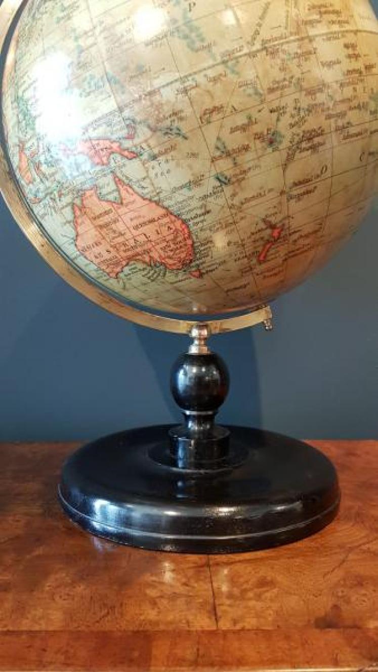 1930's Geographia 10" Paper Mache Globe - Image 2
