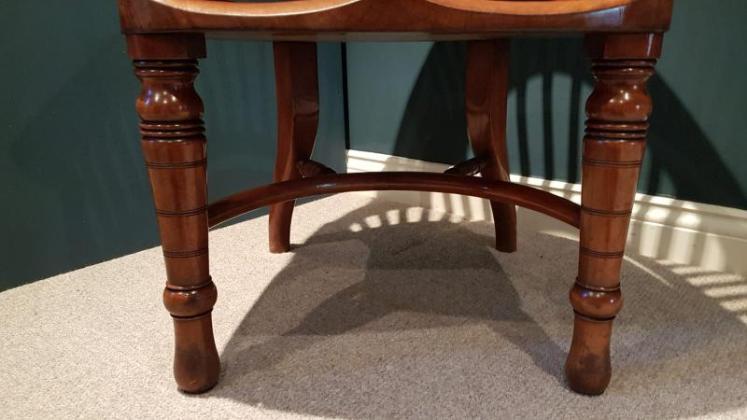 Top Quality Victorian Walnut Desk Chair - Image 5