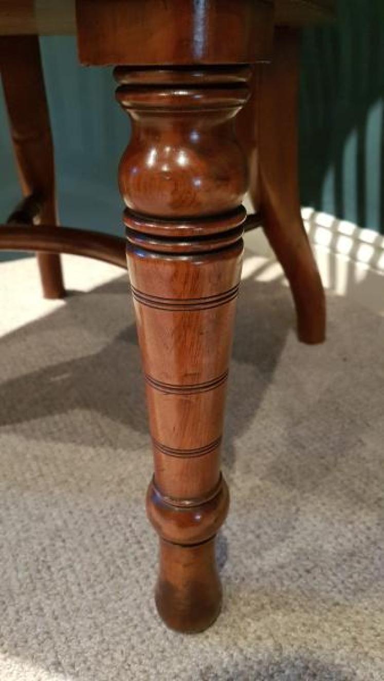 Top Quality Victorian Walnut Desk Chair - Image 7
