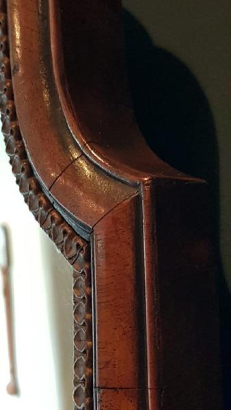 Edward Walnut Over Mantel Mirror - Image 4