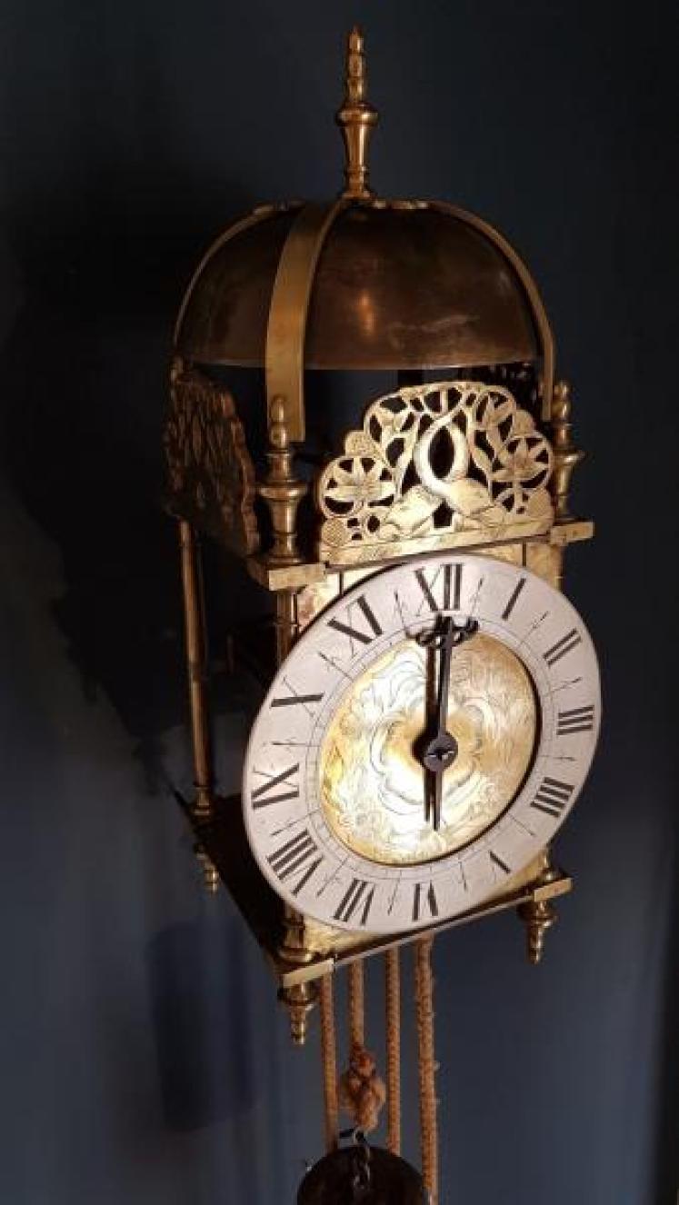 George II Antique Verge Lantern Clock - Image 2