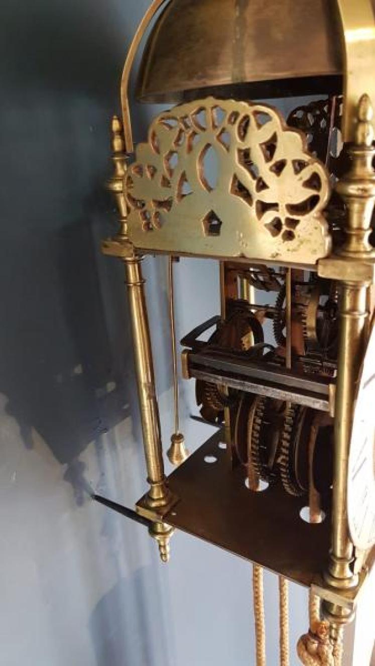 George II Antique Verge Lantern Clock - Image 5