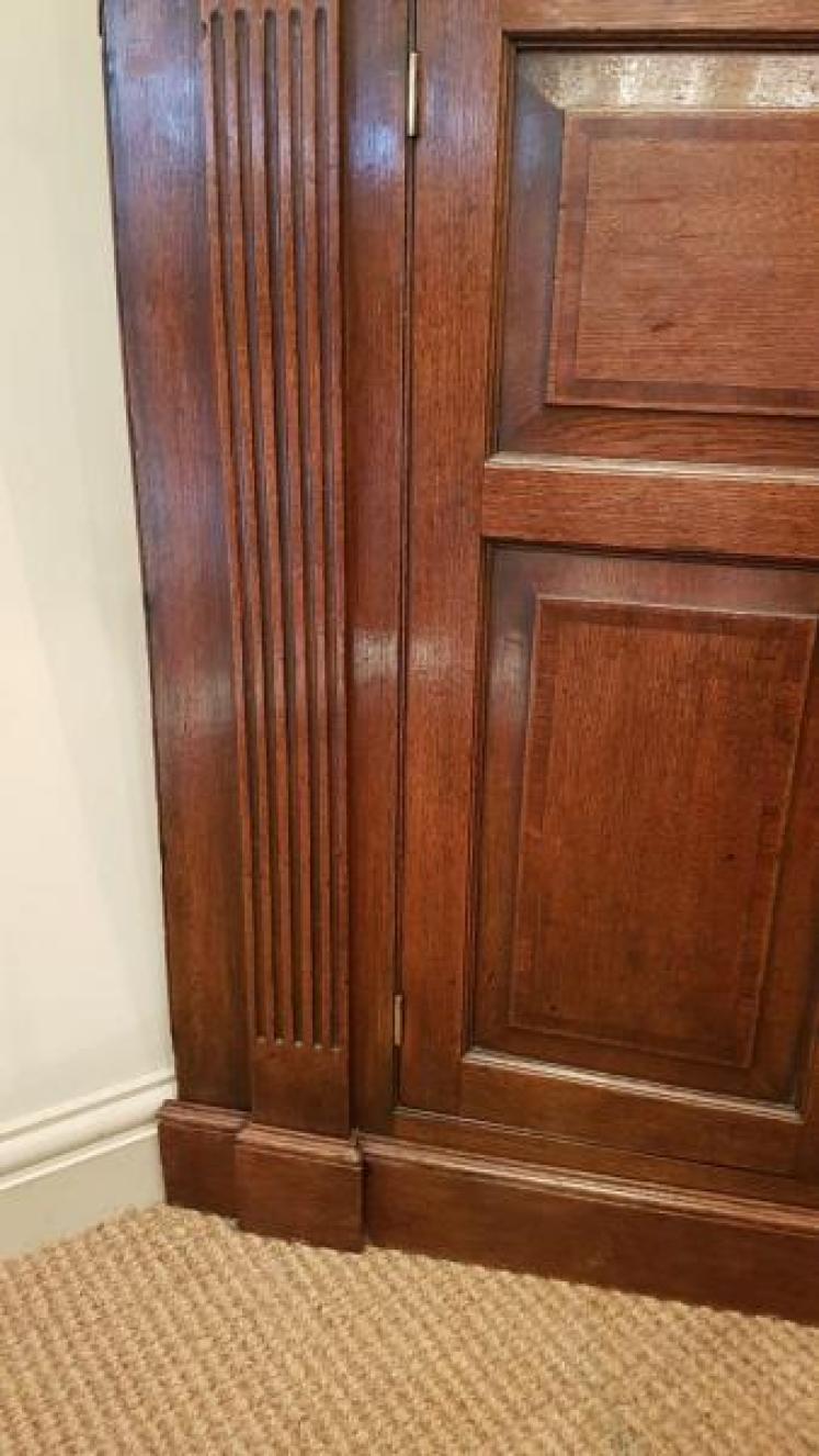 Superb George III Oak Double Corner Cupboard - Image 5