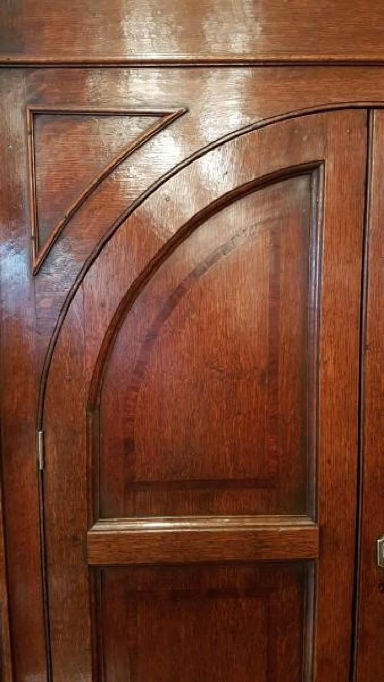 Superb George III Oak Double Corner Cupboard - Image 6