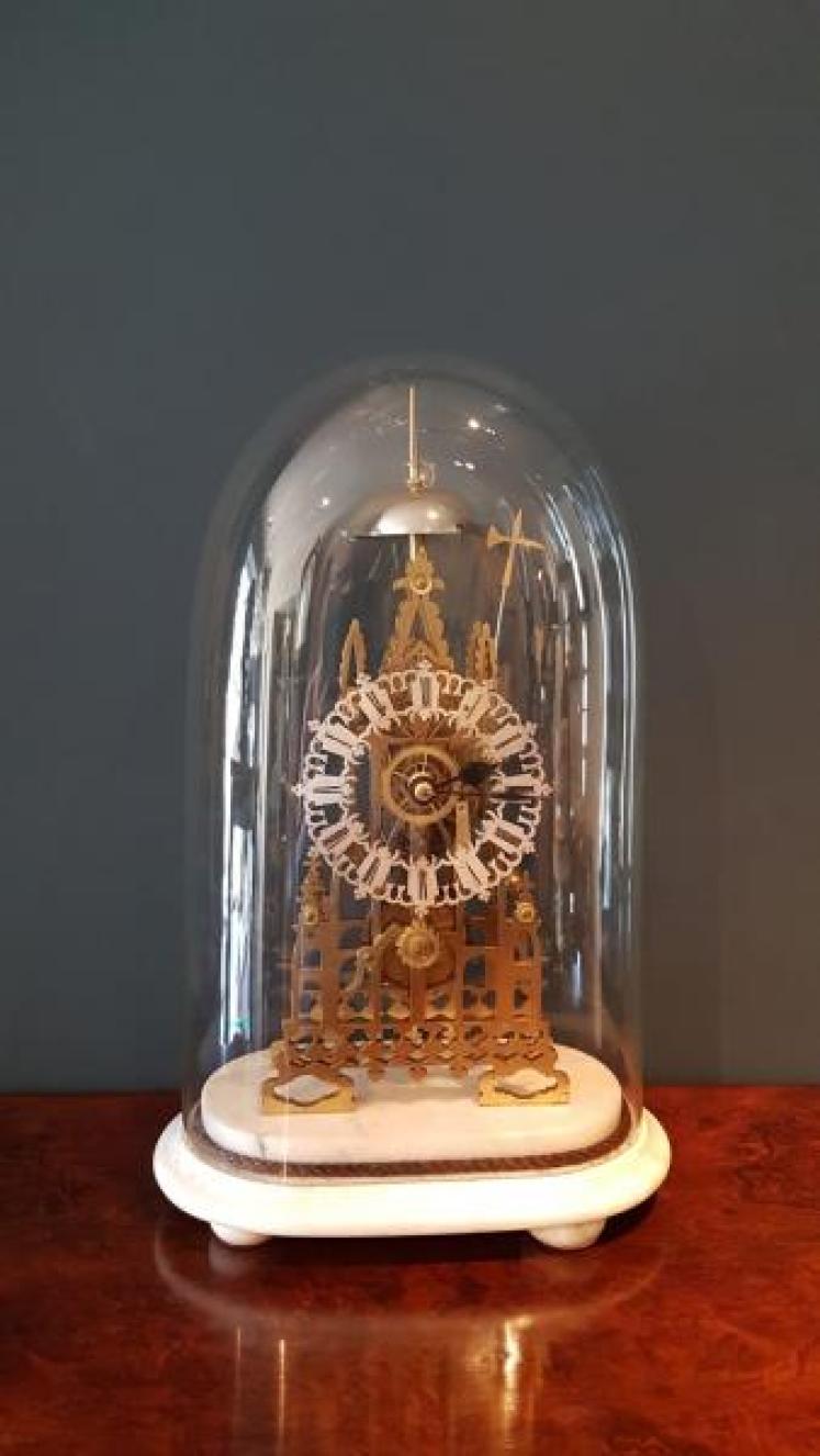 Fine Victorian Skeleton Clock With Passing Strike - Image 1