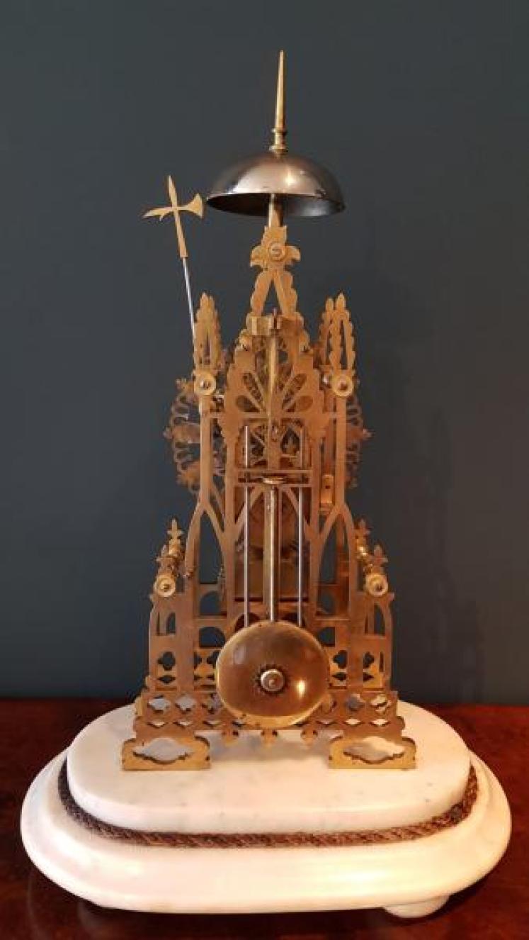 Fine Victorian Skeleton Clock With Passing Strike - Image 2