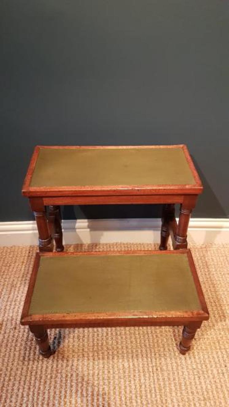Set of Regency Mahogany Library Steps - Image 5