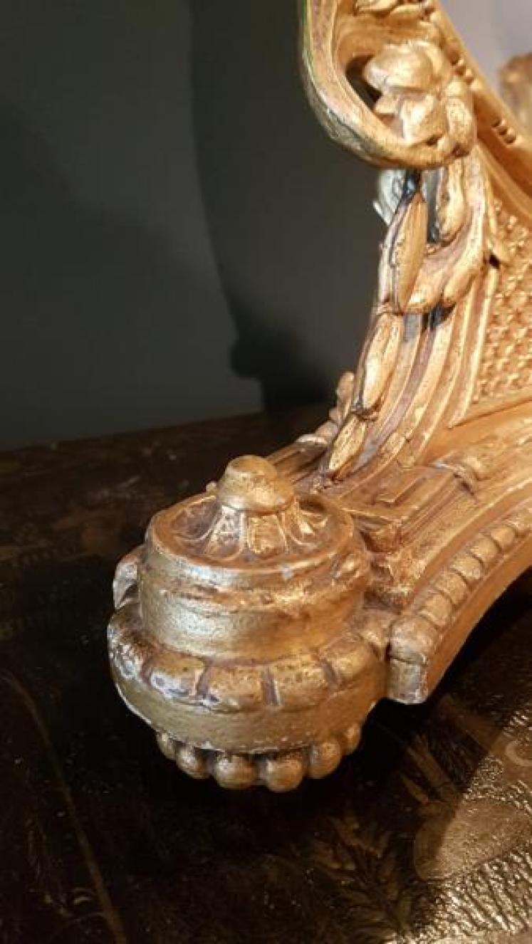 Superb Victorian Timber Gilt Dressing Table Mirror - Image 6