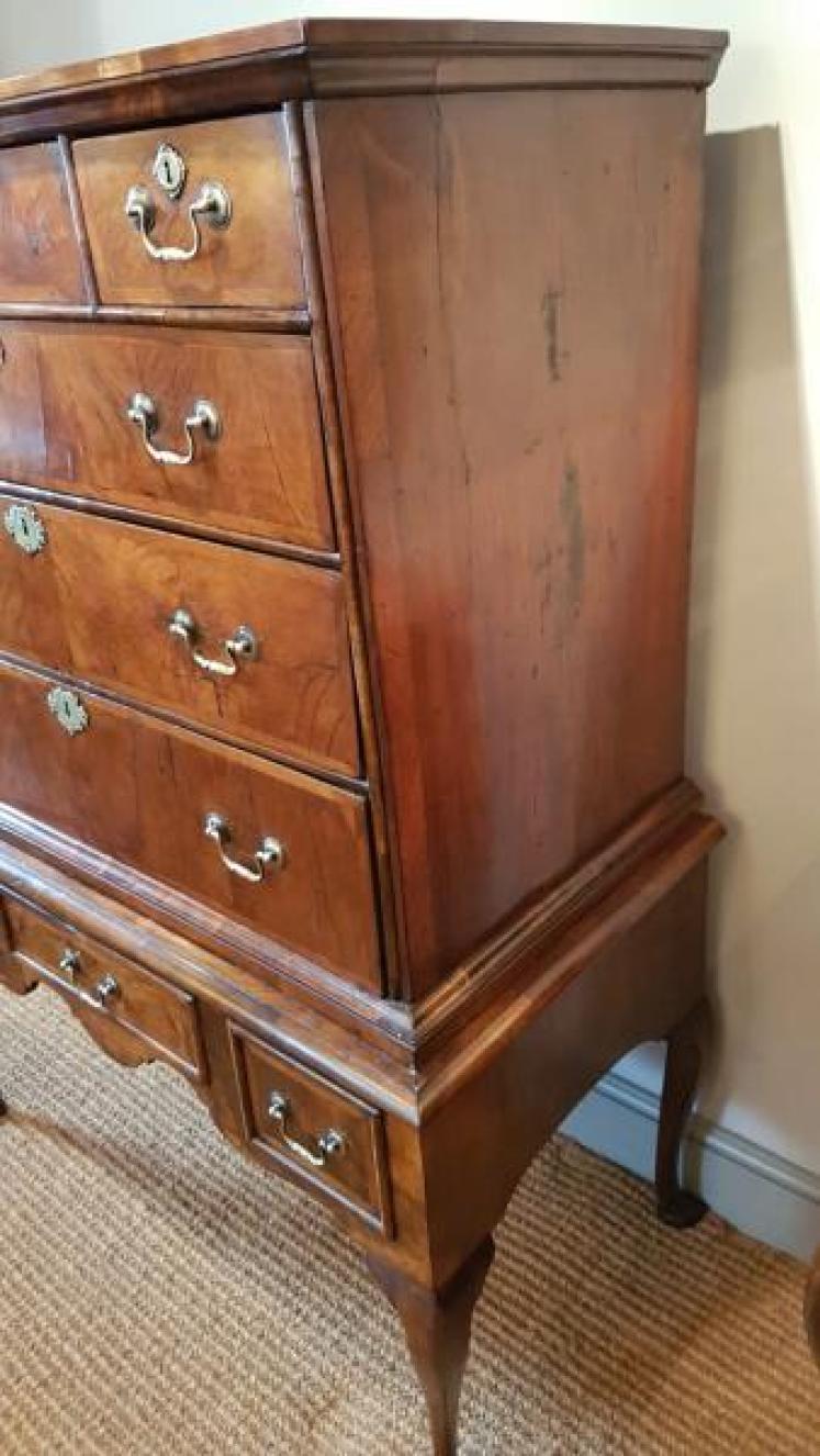 Superb George I Period Walnut Chest on Stand - Image 2