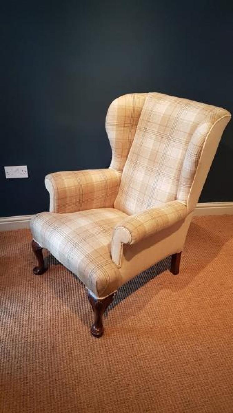 Superb Pair of Victorian Wing Back Chairs  - Image 2