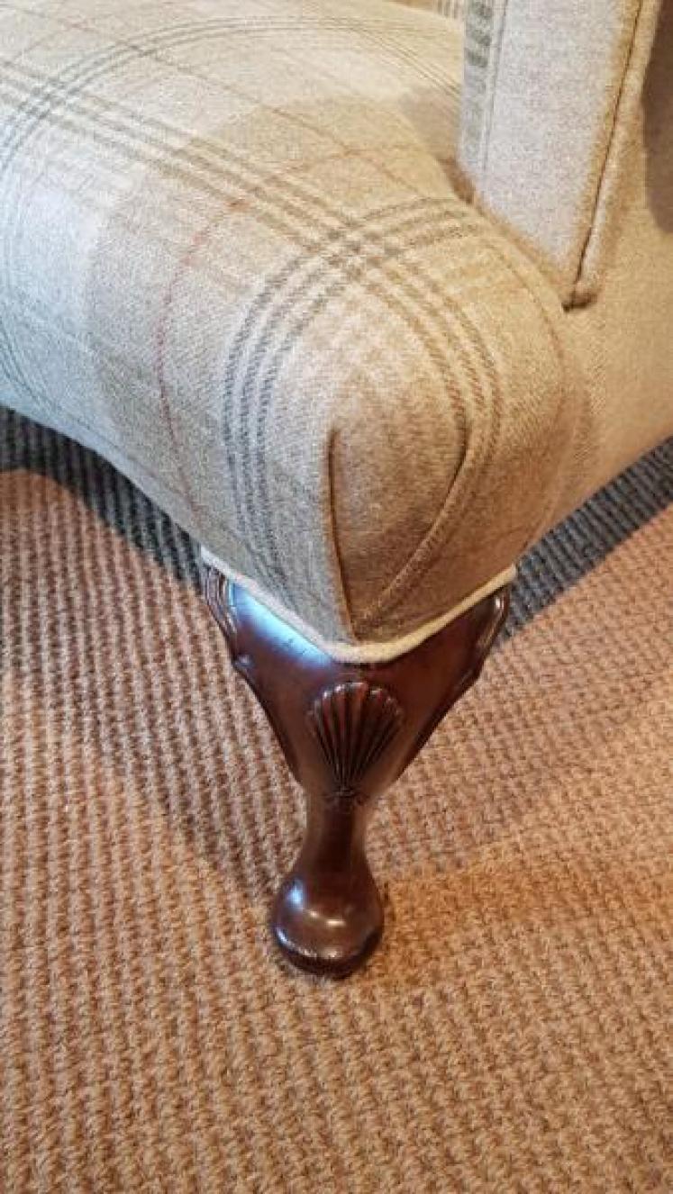 Superb Pair of Victorian Wing Back Chairs  - Image 4