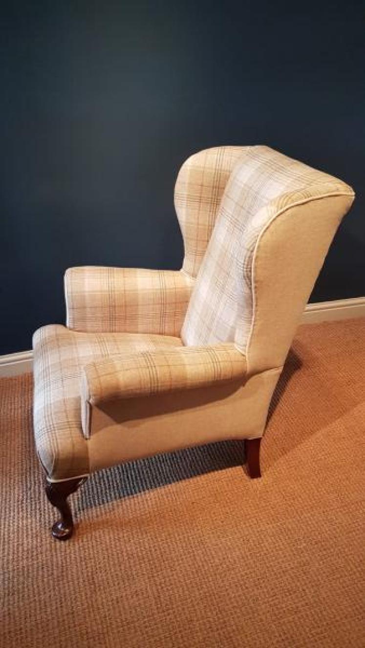 Superb Pair of Victorian Wing Back Chairs  - Image 6
