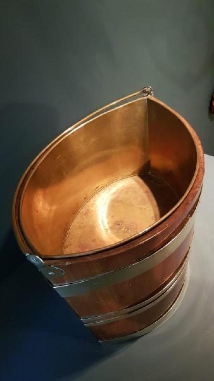 George III Mahogany Peat Bucket - Image 6