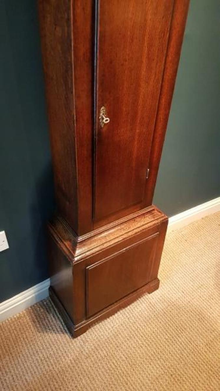 Small George III Oak Cottage Longcase Clock - Image 5
