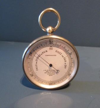 Antique Steward of London Pocket Barometer