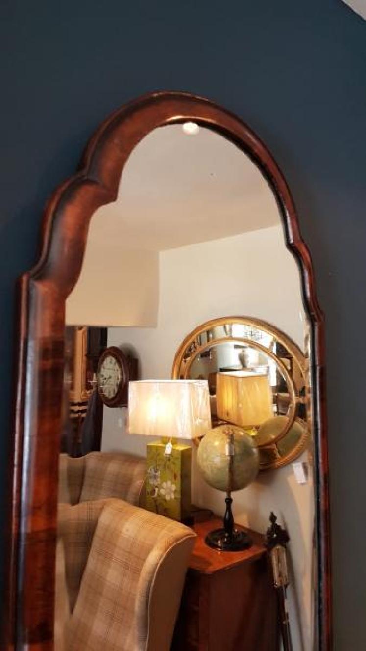 Victorian Walnut Mirror - Image 3