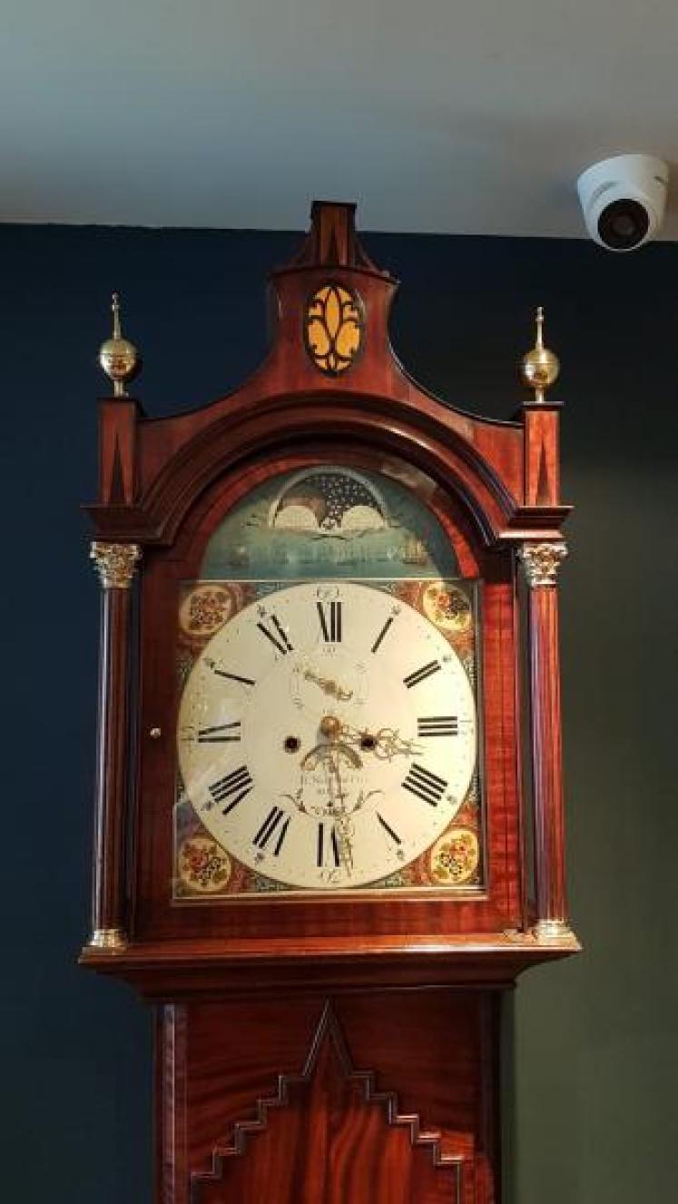 Superb Hull 8 Day Moon Phases Long Case Clock - Image 2