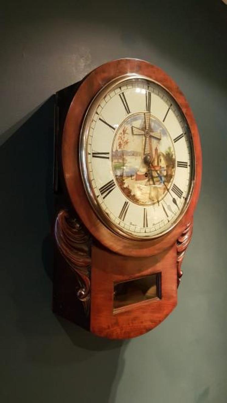 Unusual Fusse Drop Dial Automaton Wall Clock - Image 6