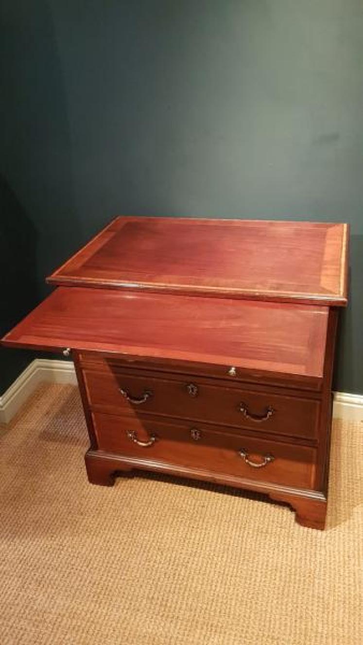 Superb Regency Inlaid Mahogany Chest of Drawers - Image 2