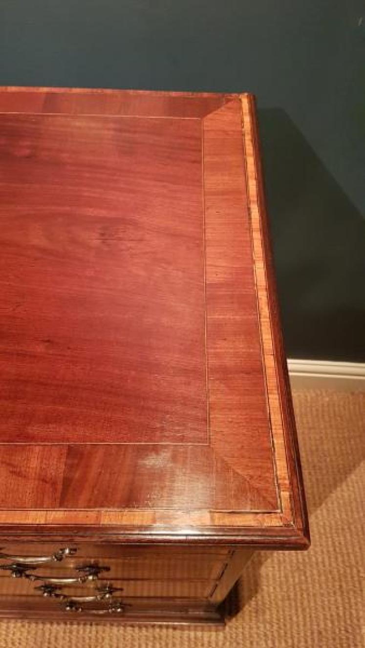 Superb Regency Inlaid Mahogany Chest of Drawers - Image 7