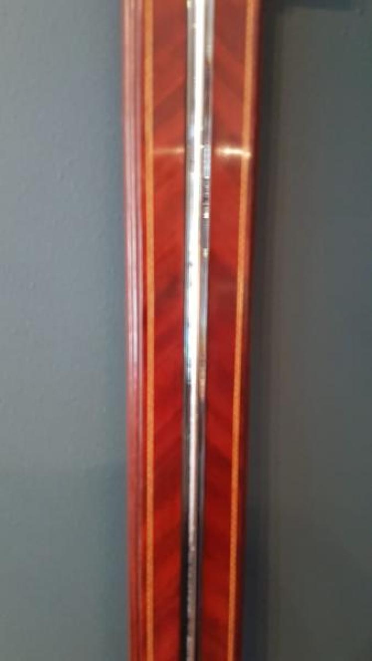 Superb George III Inlaid Mahogany Stick Barometer - Image 4