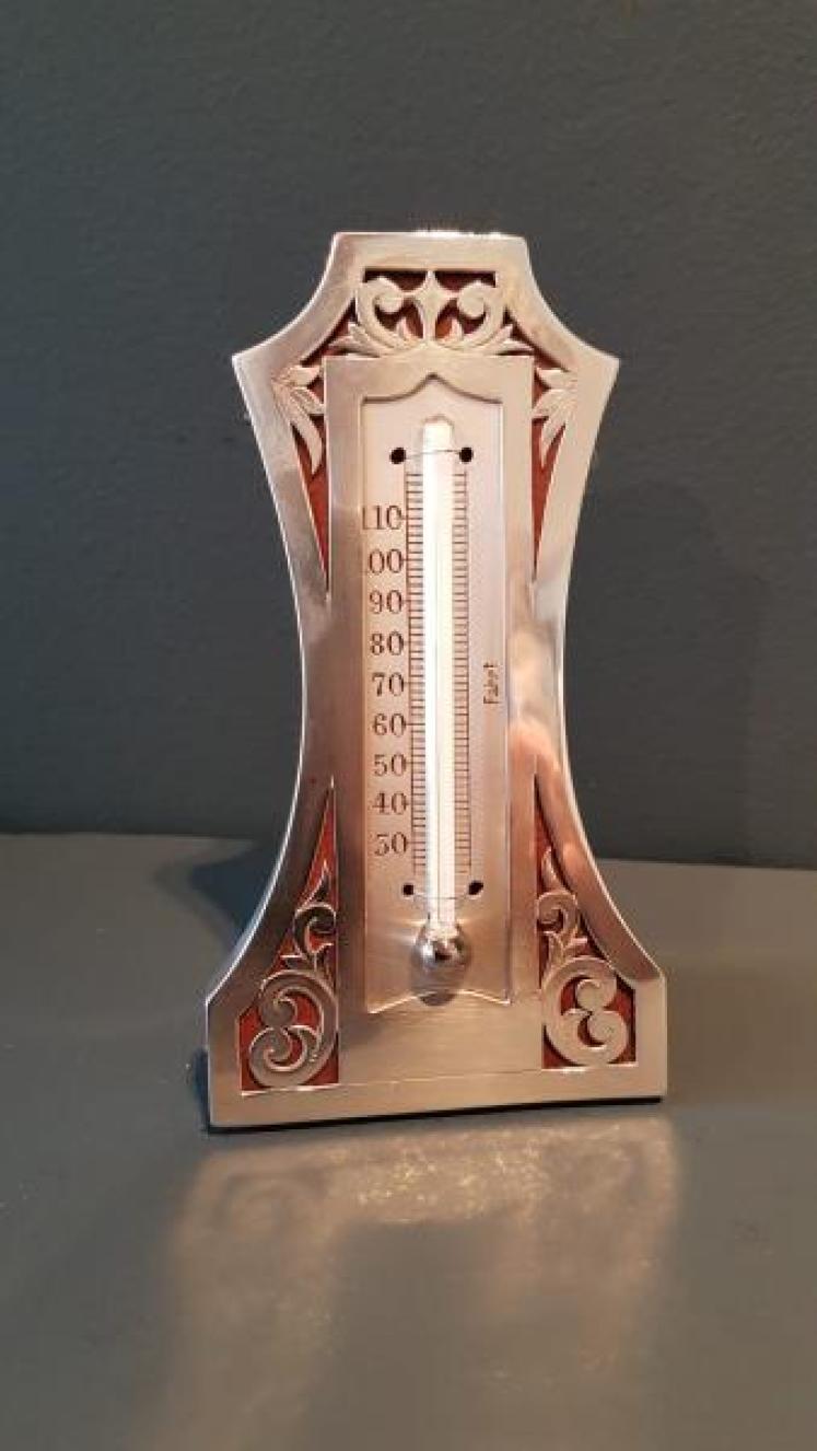Silver Desk Top Thermometer - Image 1