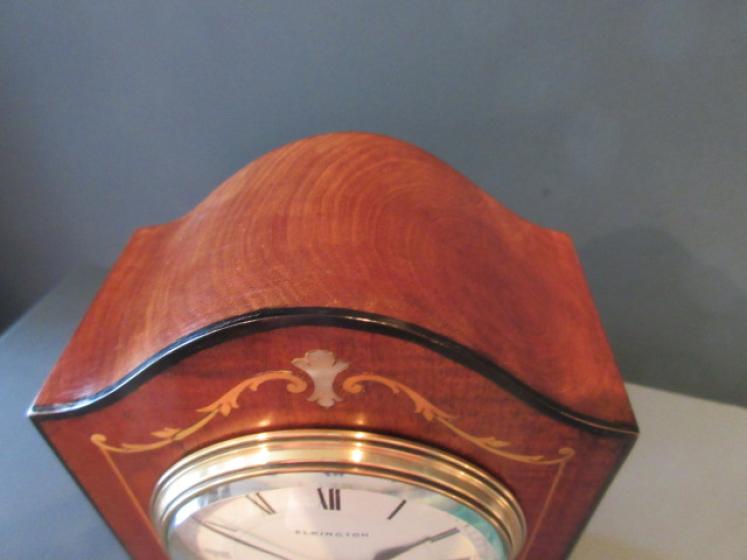 Fine Edwardian Period Sheraton Inlaid Mantel Clock - Image 4