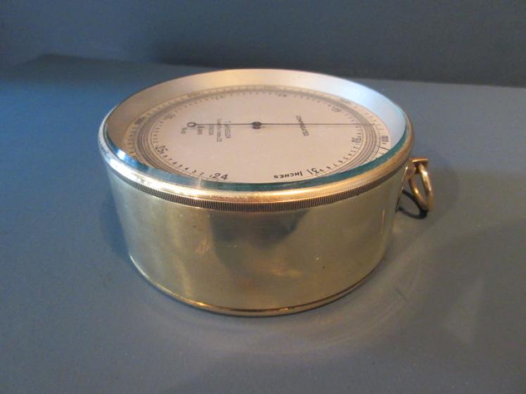 Antique Campaign Style London Marine Barometer - Image 5