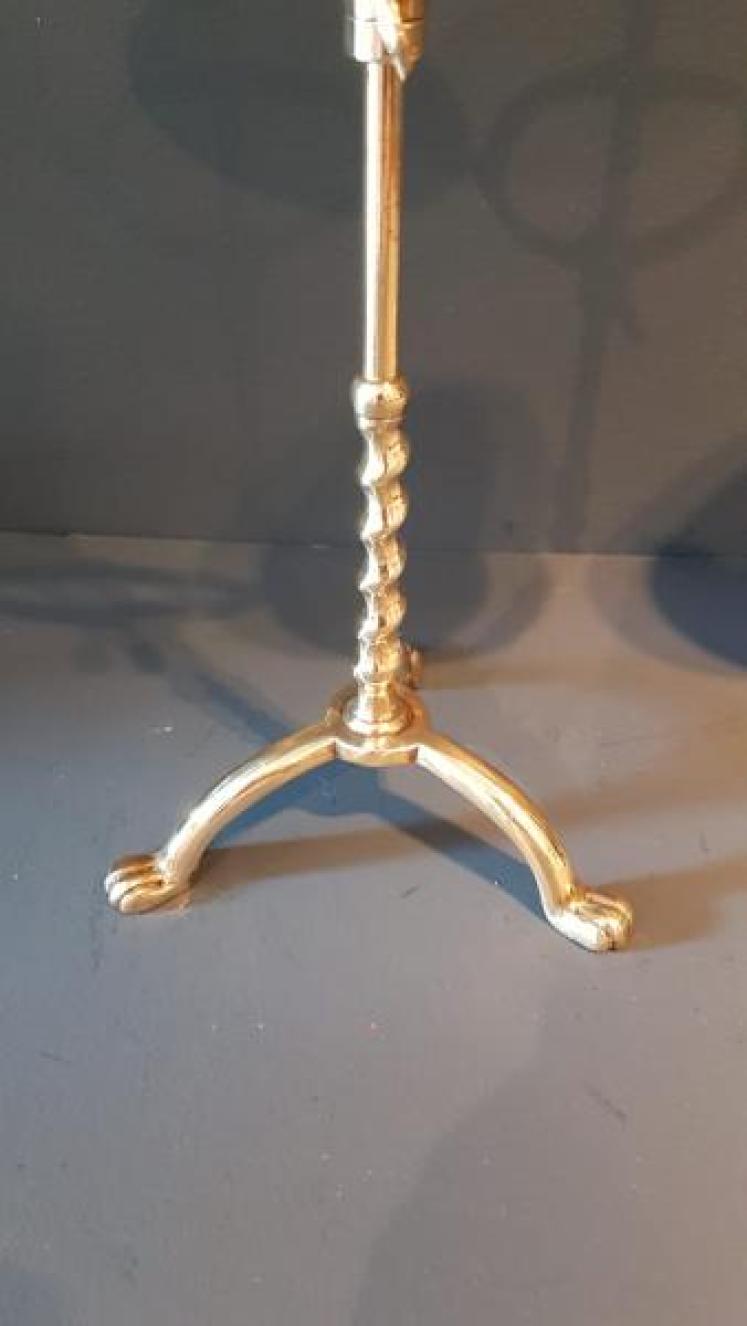 Pair of Early Victorian Brass Rise and Fall Candelabra - Image 3