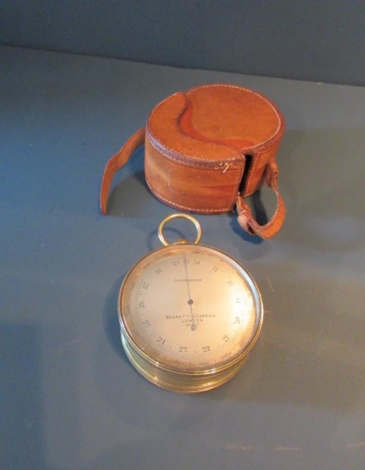 Victorian Negretti & Zambra Campaign Barometer & Compass - Image 1